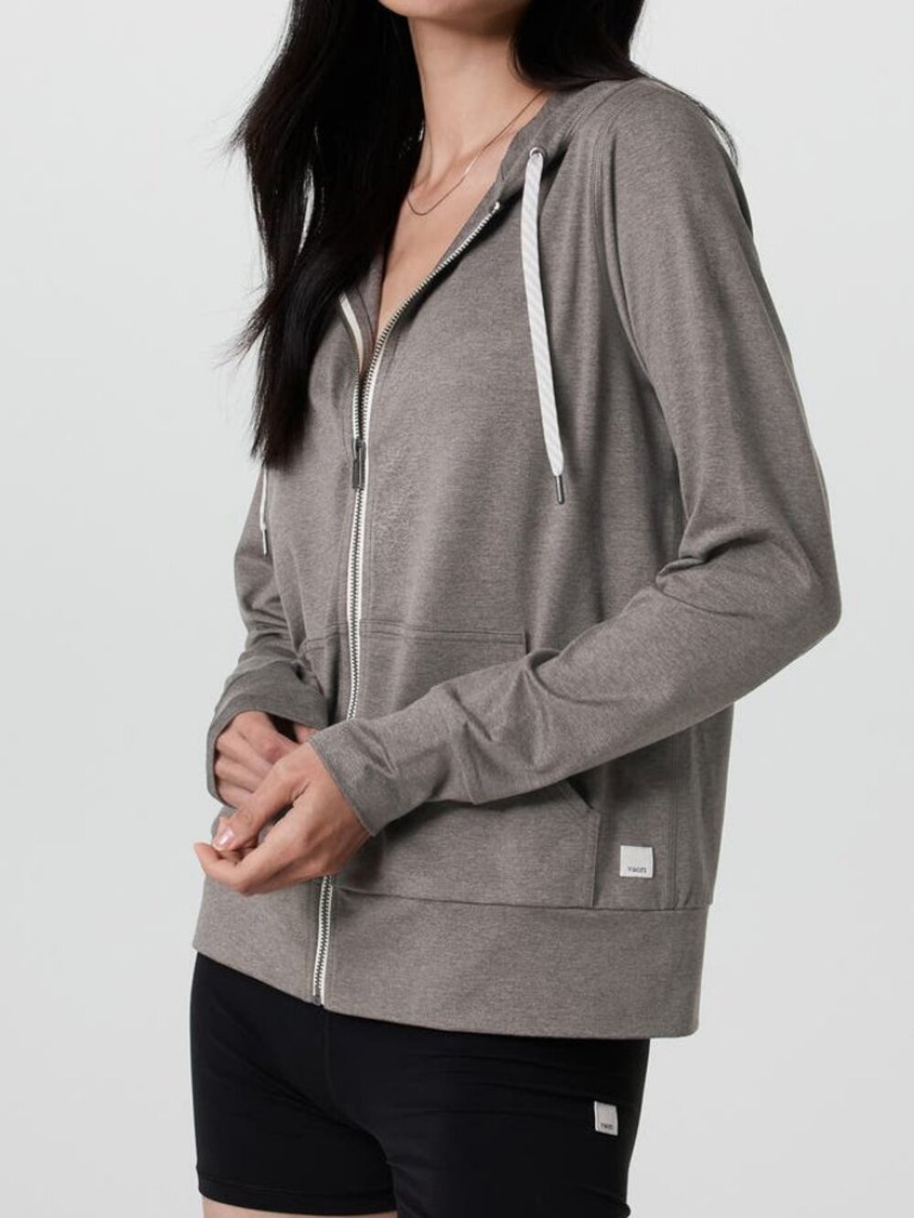 Vuori Dream Knit Set Halo Hoodie + Performance Jogger Taupe Size S - Picture 3 of 5